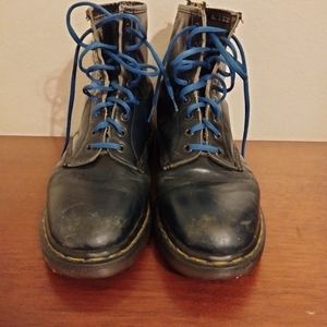 Original Made in England Dr. Martens Vintage 1990s Boots Navy Blue